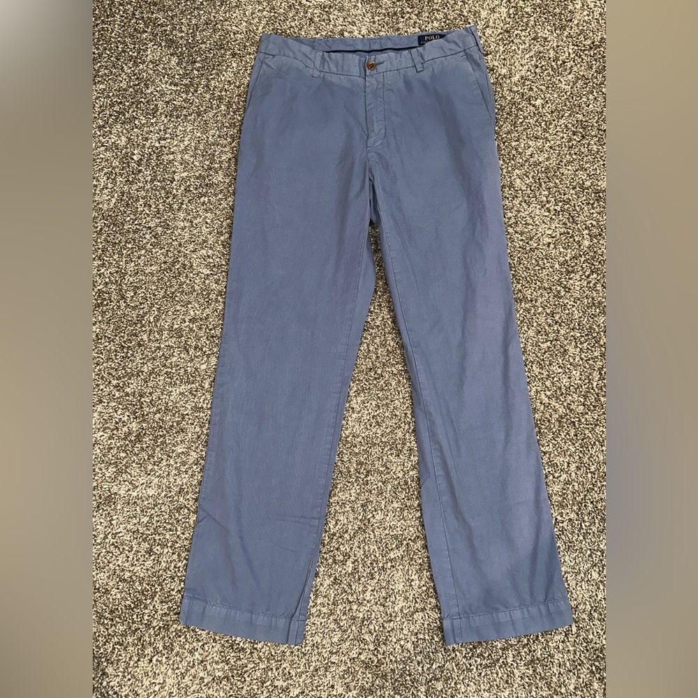 Ralph Lauren Blue Chinos Versatile Cotton Blend